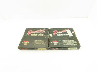 Browning J60 Riveted Roller Chain #60 Single Strand 3/4" Pitch 10'L  Lot of 2