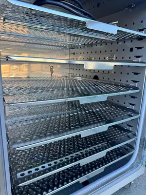 USED CARON 7002-10-1 DOUBLE STACK HEATED INCUBATOR, 10 CU. FT, 70ºC, 115 VAC