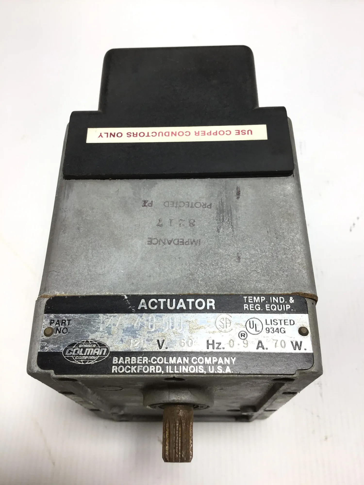 USED BARBER COLMAN 📏 MODEL: MA-418-500
⚡ VOLTAGE: 120V
⏱️ FREQUENCY: 60HZ
💡 POWER: 70W
🔄 CURRENT: 9A
