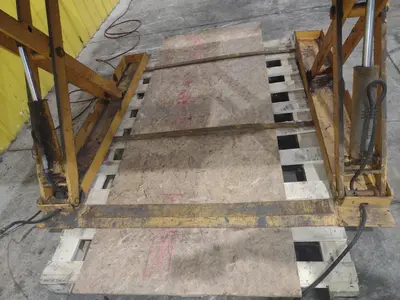 2,000 LBS X 96" X 72" ECONOLIFT MODEL #DT-SL38-20 HYDRAULIC SCISSOR LIFT TABLE: YOBRO #24990