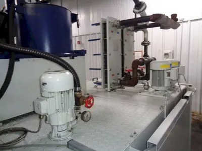 30 GPM ZYKLOMAT MODEL #AKBF-R CONTINUOUS FILTER COOLANT SYSTEM, WITH DRAG-OUT & TURBO-HKS CENTRIFUGE SEPERATOR: YOBRO #24734