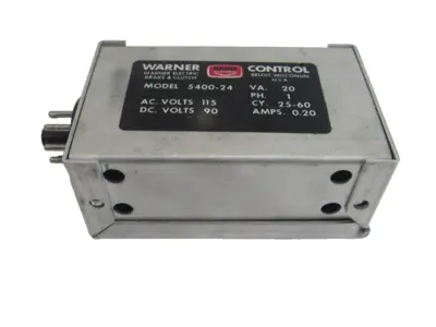 USED WARNER CONTROL 5400-24 BRAKE AND CLUTCH CONTROL 540024