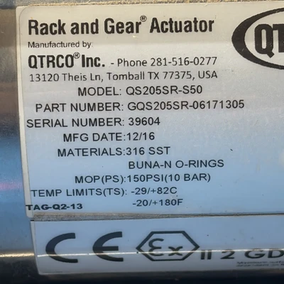 USED QTRCO GQS205SR-06171305
