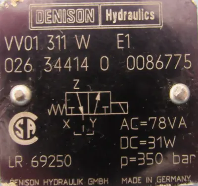 NEW DENISON R4V06-535-10-09W01-A1 VALVE VV01-311-W-E1 R4V065351009W01A1