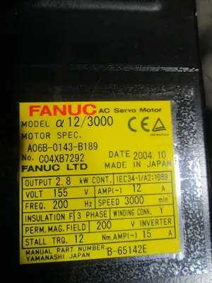 2004 FANUC A06B-0143-B189 Servo Motors | Great American Equipment Company (4)