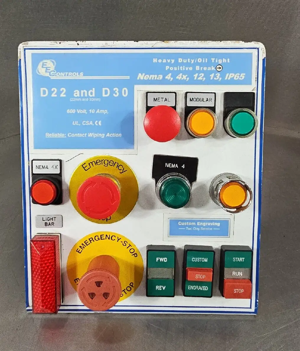 EEC CONTROLS D22 and D30 Switch Array Loc 4H