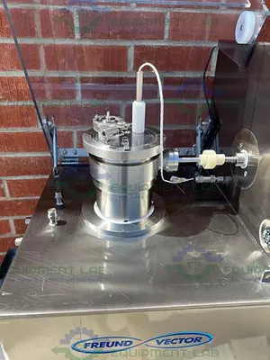 USED FREUND VECTOR MICRO GRANULATOR / MIXER SYSTEM GMXB-LAB W/ 2 L BOWL CAPACITY