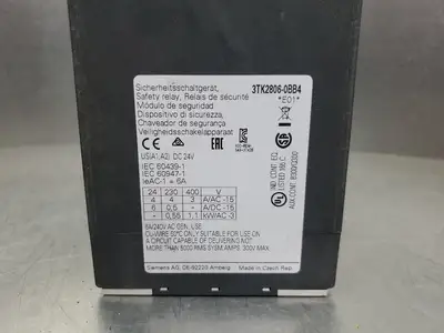 USED Siemens 3TK2806-0BB4 Safety Relay, 240VAC, 6A