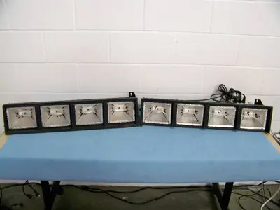 (2) 4-Light Halogen Stage / Studio Lighting Bars