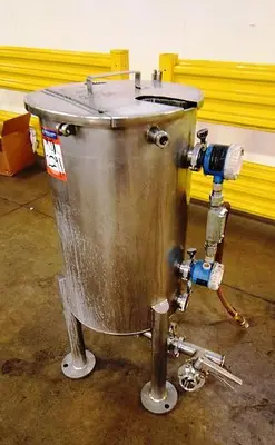 Tank, 25 Gallon, 316 Stainless Steel, 16” x 29”, Open Top, #5991153