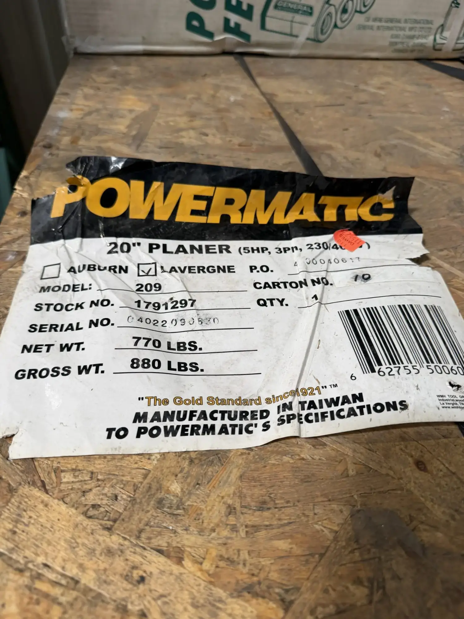 Used POWERMATIC 209 Woodworking Planers California US | 10 Blade Pro Machinery #1412747