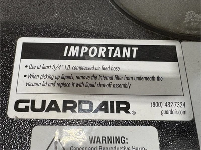 Used GUARDAIR _UNKNOWN_ Wet/Dry Vacuums California US | MachineryMax #1462105