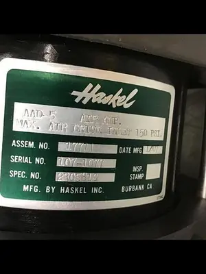 USED HASKEL AAD-5