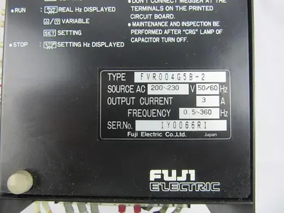 USED FUJI ELECTRIC FVR004G5B-2