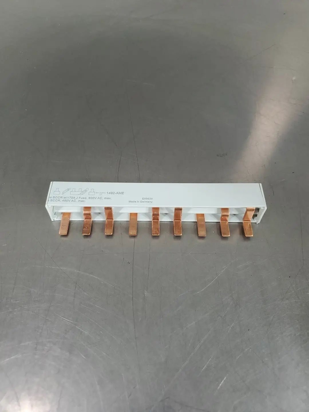 Allen-Bradley 1492-AME Terminal Busbar, 600VAC, 6.5", 9 Prong. 4B-37
