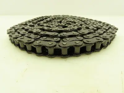 Rexnord 10B-1 Single Strand Steel #50 Riveted Roller Chain 5/8" Pitch 10'