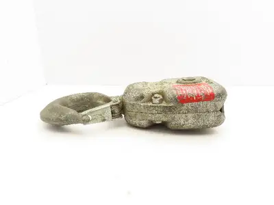 Coffing 4 Ton Chain Hoist Lower Hook Block Assembly Double Reeved