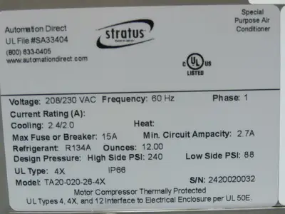 Used STRATUS _UNKNOWN_ HVAC Parts and Equipment Indiana US | Arrow Industrial #1365396