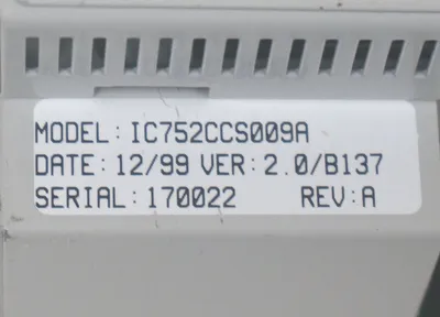 USED GE FANUC IC752CCS009A VIEWSTATION CE W/ PC752DVM104A MODULE, IC752CCS009