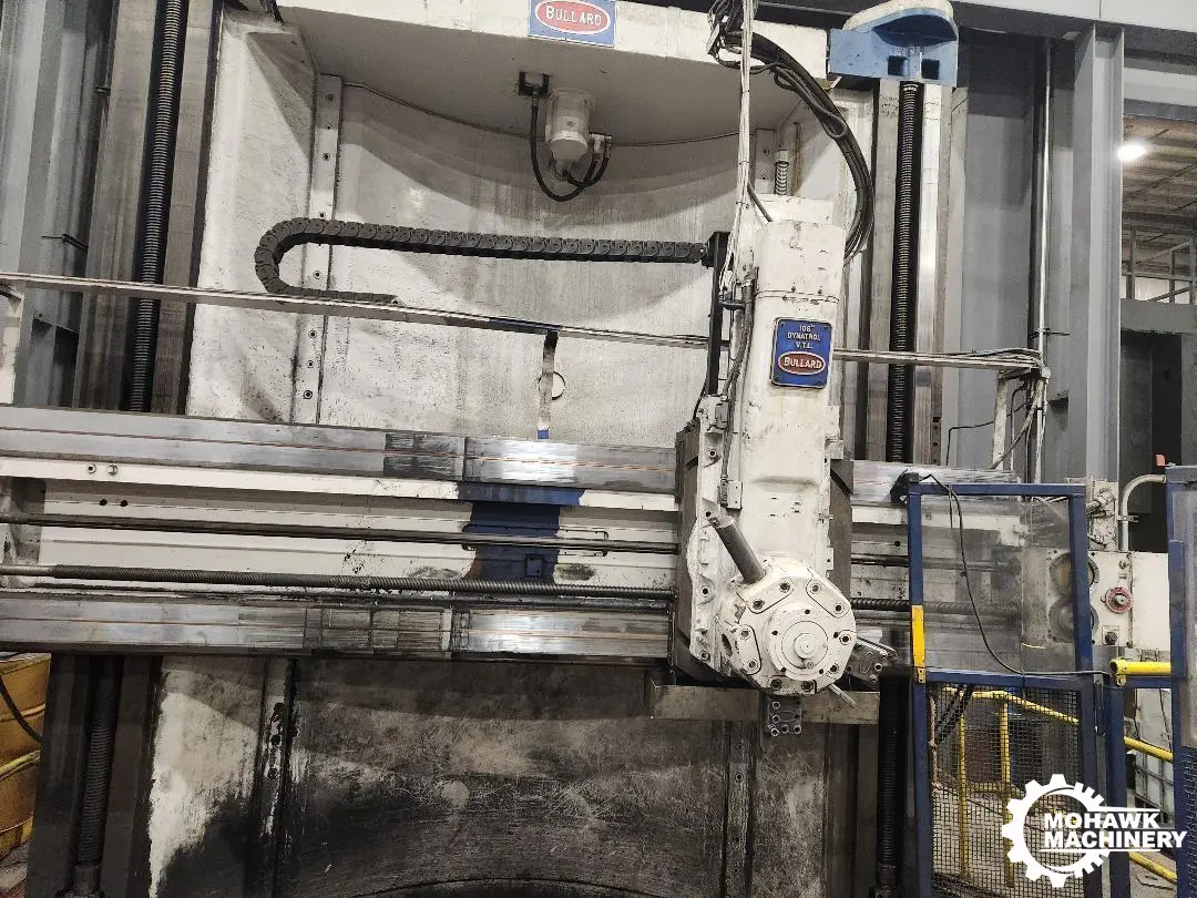 108" BULLARD "DYNATROL" VERTICAL BORING MILL - 4-Jaw Table w/Jaws - 5-Position Turret Head