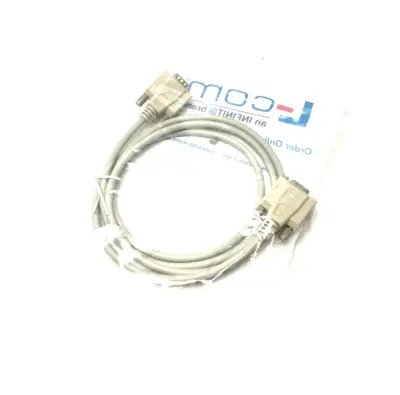 NEW L-COM DELUXE MOLDED D-SUB CABLE, DB9 MALE / FEMALE, 5.0 FT