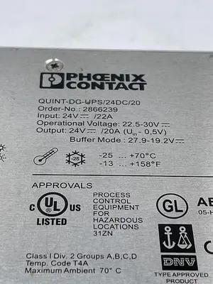 USED PHOENIX CONTACT PHOENIX CONTACT QUINT-DC-UPS/24DC/20