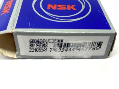 USED NSK SINGLE ROW DEEP GROOVE BALL BEARING 20MM ID 42MM OD 12MM WIDTH