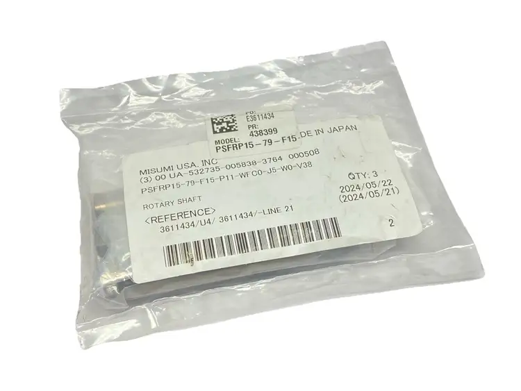 New | in-Stock MISUMI ROTARY SHAFT 15MM DIA. 79MM LONG 3-PACK Shafts | Maverick Industrial Sales #1100364