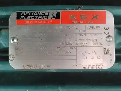 50 hp, 460 volts, 3560 rpm, 386LP Electric Motor
