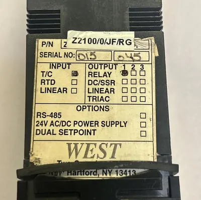 Used WEST Z2100/0/JF/RG Industrial Controls Ohio US | Surplus Asset Holdings #1243881