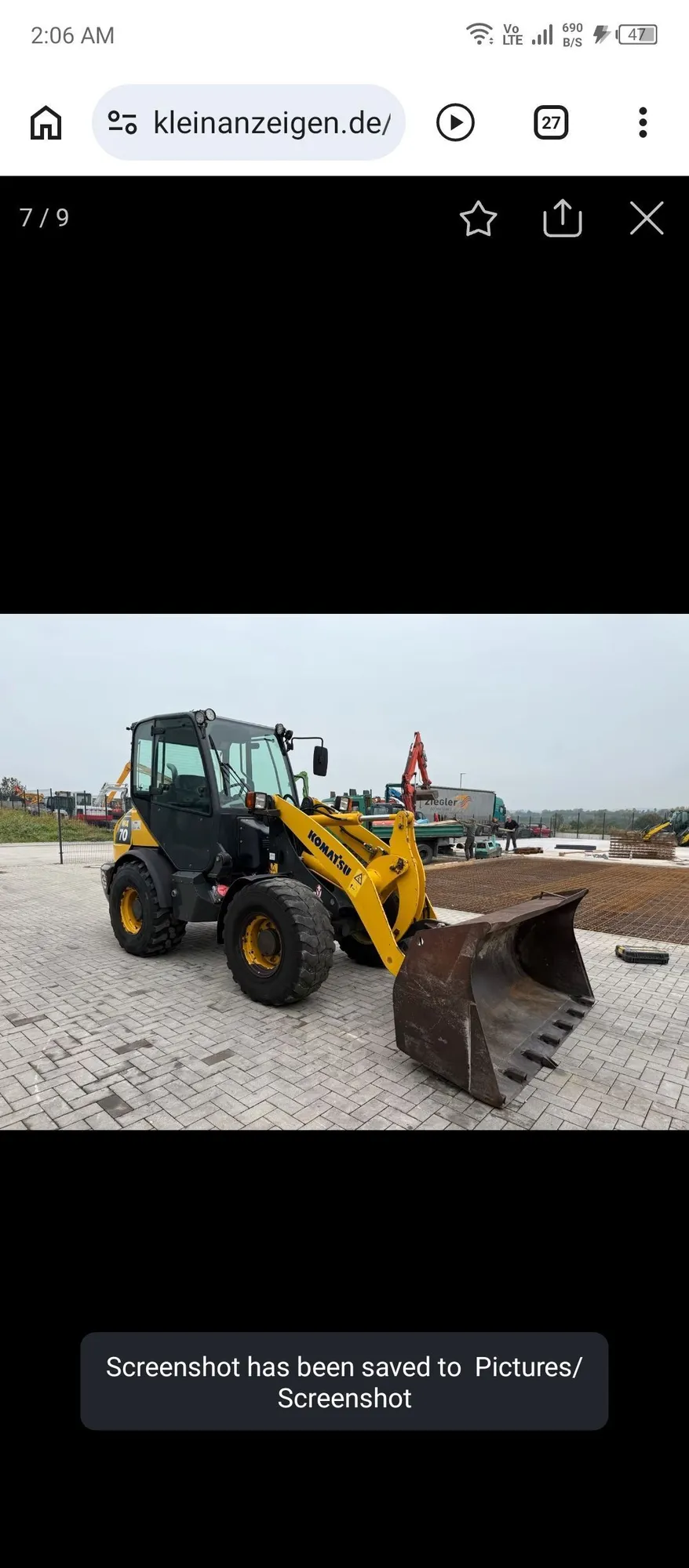 Used 2008 Komatsu WA70-5 2008 2D (Non-Contact) Inspection Machines PK | VH MACHINE #1279082