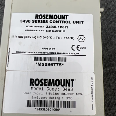 Used Rosemount 3493L1P6I1 Automation Control (HMI) California US | Davliegogo LLC #1706900