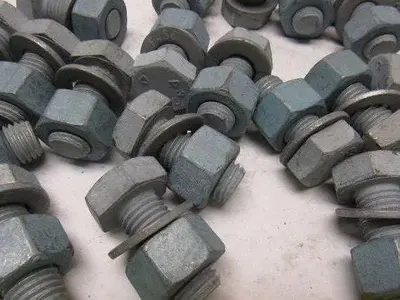 Galvanized Hex Head Bolts W/Nut Fully Threaded  3/4"-10 x 1-3/4" lot of 25