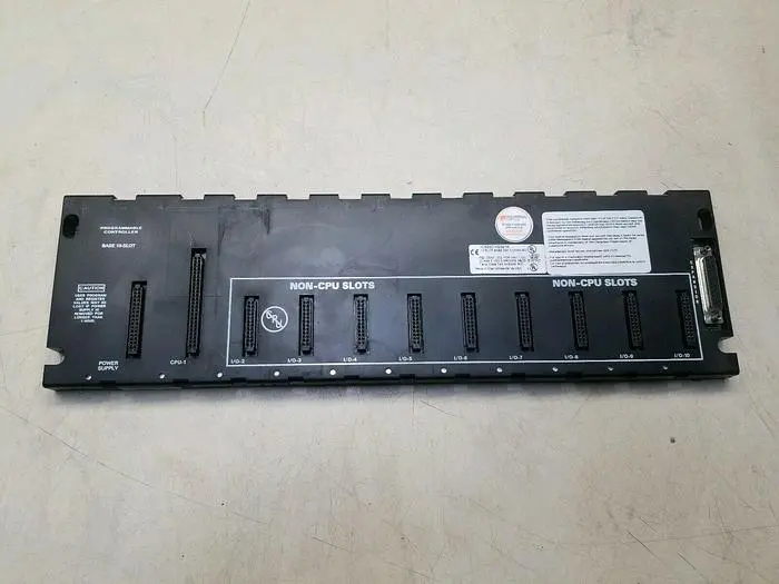 Used GE-FANUC PROGRAMMABLE CONTROLLER BASE 10-SLOT Programmable Logic Controllers | ND Industrial Surplus #1224375
