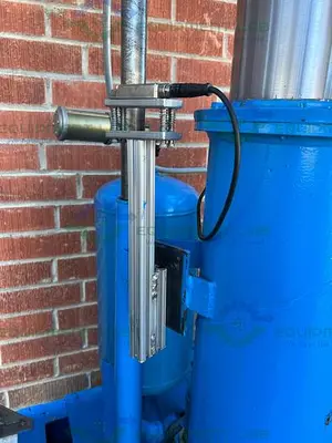 USED ROSS M 40 STAINLESS STEEL SINGLE SHAFT MIXER W/ TWO 40 GALLON TANKS