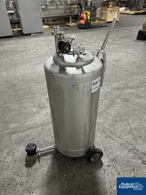 USED Alloy Products 30 Gal Alloy Products Receiver Tank, 316 S/S, 100#