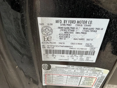 Used 2010 FORD F150 Pickup Trucks Michigan US | Miedema Asset Management Group #1316039