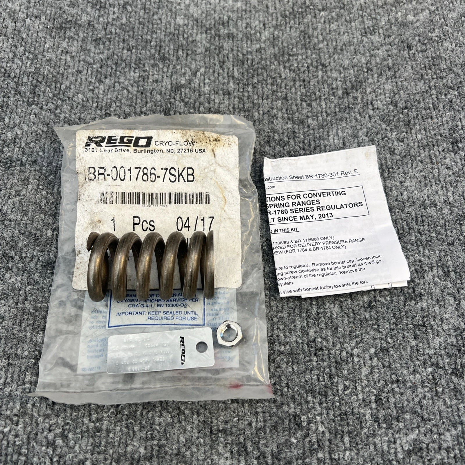 New | in-Stock REGO BR-1786-7SKB Parts (Hydraulics and Pneumatics) California US | Davliegogo LLC #1706972
