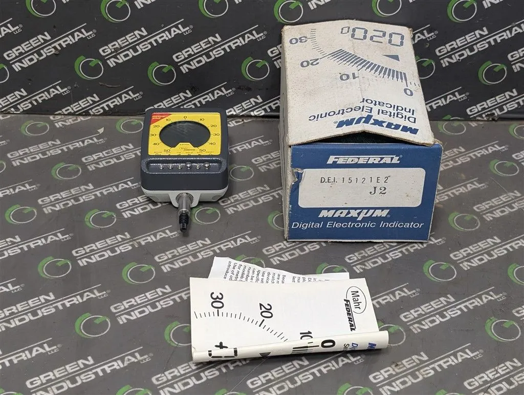 Federal DEI-15121-E2 Maxμm Digital Electronic Indicator New NIB