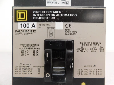 Used Square D FAL341001212 Circuit Breakers Ohio US | Equipment Recovery Corp. #1331036