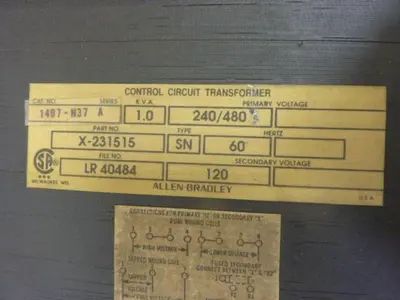 USED ALLEN BRADLEY 1497-N37 SER A