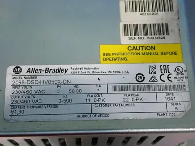 USED ALLEN BRADLEY 2098DSDHV050XDN