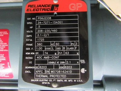 1/2 hp FanAm Inc Blower, polypropylene with XP motor