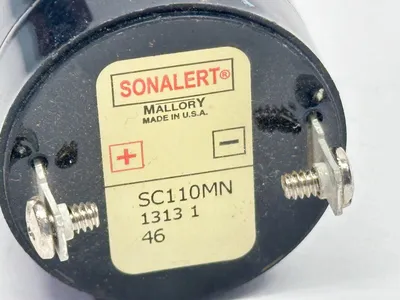 SC110MN | Mallory  Sonalert Single Tone Buzzer 80db 6-24mA 30-120V - Used