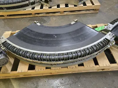 Used TRANSNORM BELTED CURVE CONVEYOR Belt Conveyors Wisconsin US | Packer City Sales #1297959