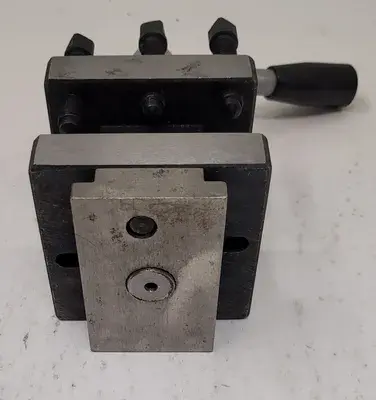4-WAY LATHE TOOL POST H: 6-3/4” OVERALL W: 3.15IN L: 3.15IN GAP: 1-1/4IN BASE: .72IN