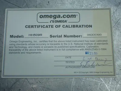 Used OMEGA H306 Data Logger Ohio US | HGR 24 #941858