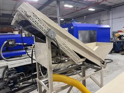 Ball & Jewell 60 HP Granulator w/conveyor, dust collector & Box Dumper