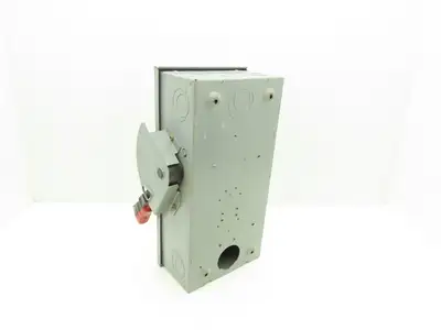 Square D HU362 Safety Disconnect Switch 60A 600VAC 60HP 3Ph Non Fused