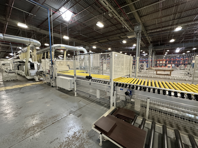 Stefani Evolution SSB Double-Sided Edgebander w/ Mahros Automatic Vacuum Loading & Unloading